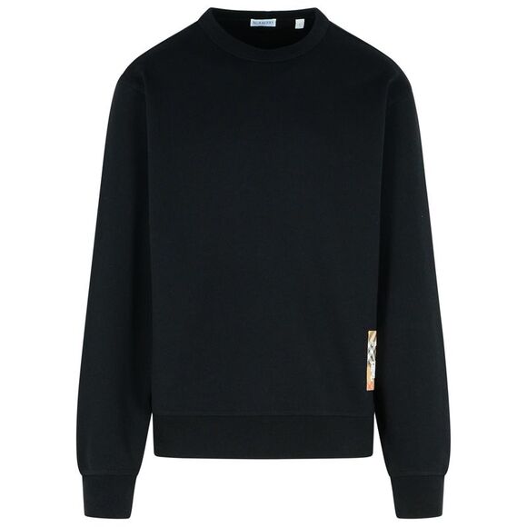 Burberry Black Cotton Sweatshirt Men